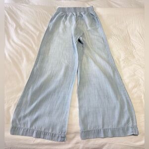 CLOTH & STONE | Women’s Large | Blue Tencel Breezy Jeans Pant Blue Wide Leg